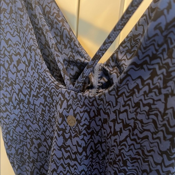 Zella (Nordstrom) Navy Patterned Workout Jumpsuit M - Picture 5 of 5
